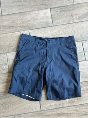 Hawke & Co Navy Flat Front Performance Shorts